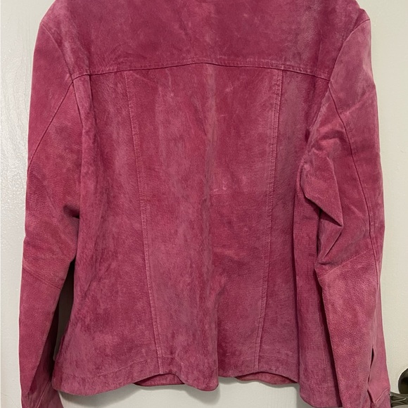 Live a Little Leather Suede Pink Jacket - Picture 3 of 6
